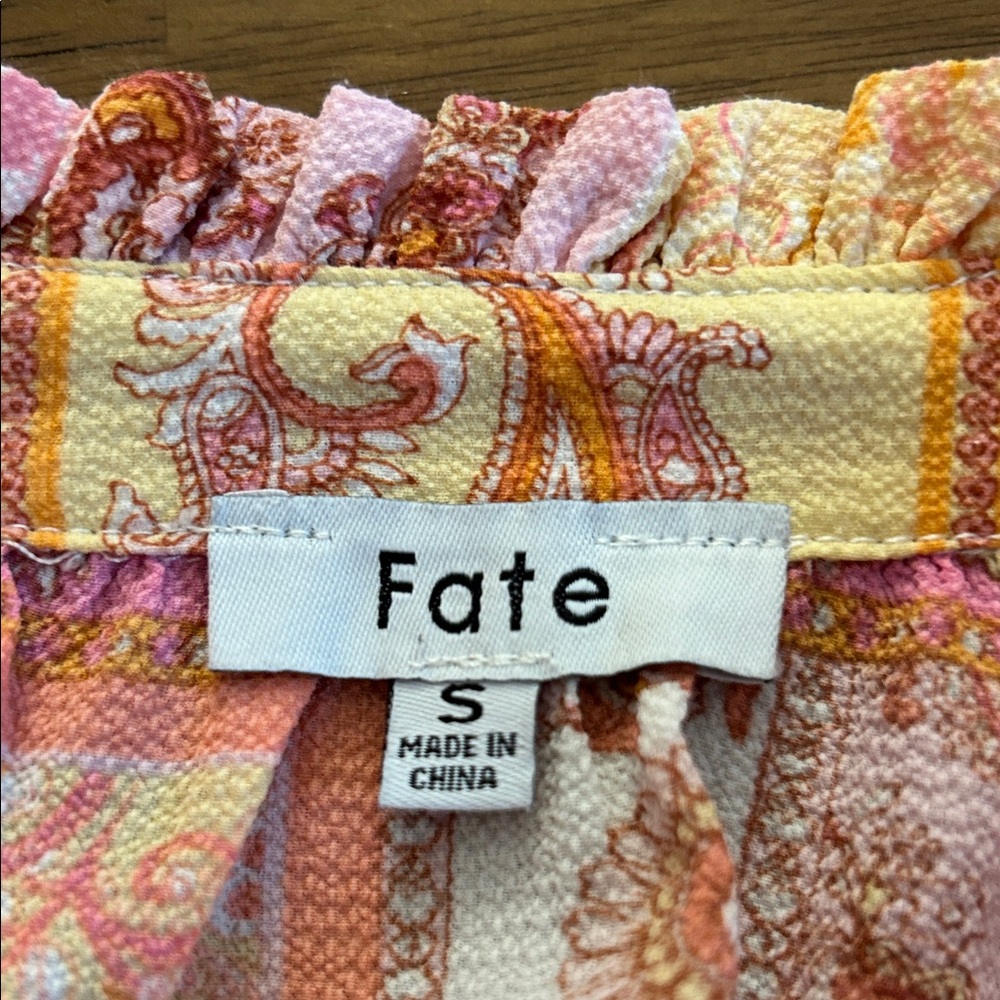 Fate Pink And Orange Patchwork Blouse - image 6